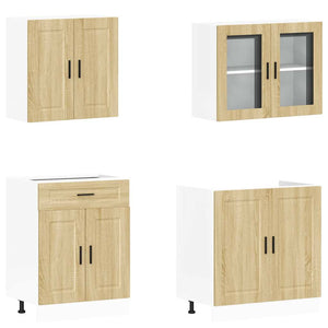 4-tlg. Küchenschrank-Set Sonoma-Eiche