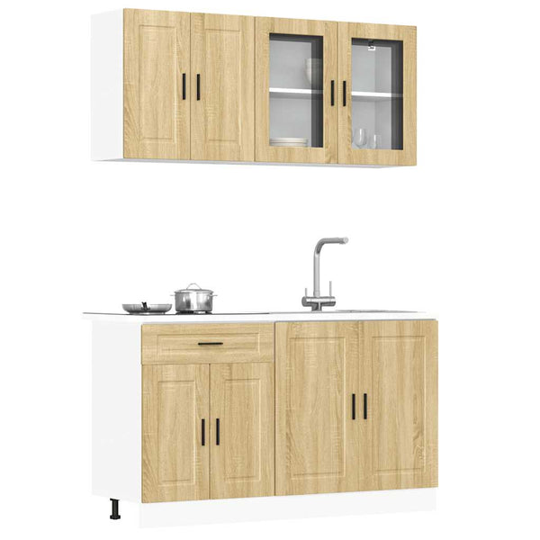 4-tlg. Küchenschrank-Set Sonoma-Eiche