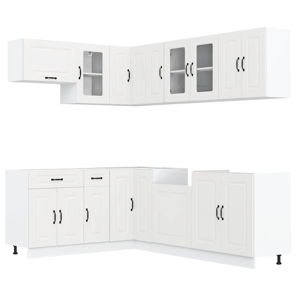11-teiliges Küchenschrank-Set Weiß