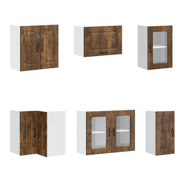 11-tlg Küchenschrank-Set Räuchereiche
