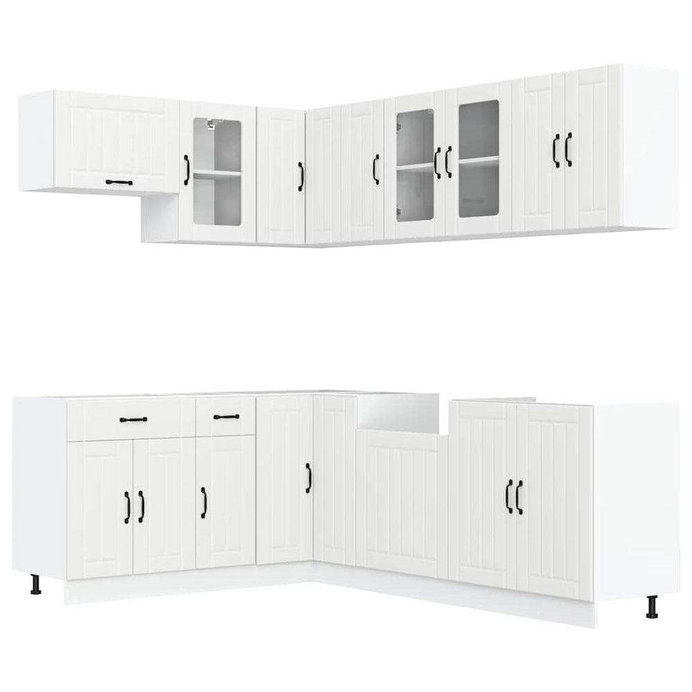 11-teiliges Küchenschrank-Set Weiß