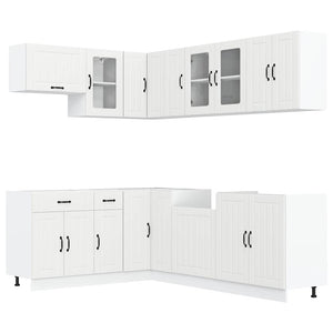 11-teiliges Küchenschrank-Set Weiß