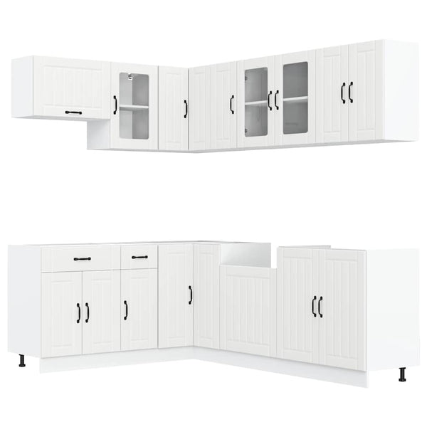 11-teiliges Küchenschrank-Set Weiß