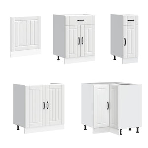 11-teiliges Küchenschrank-Set Weiß