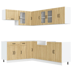11-tlg. Küchenschrank-Set Lucca Sonoma-Eiche