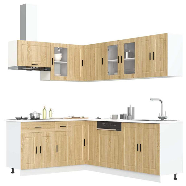 11-tlg. Küchenschrank-Set Sonoma-Eiche