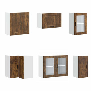 11-teiliges Küchenschrank-Set Räuchereiche