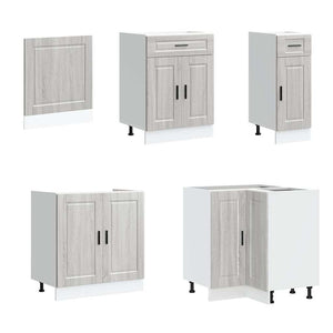 11-teiliges Küchenschrank-Set Grau Sonoma