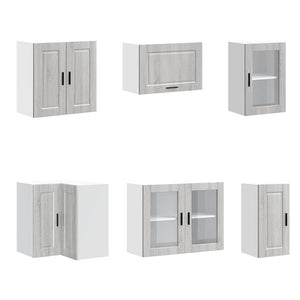 11-teiliges Küchenschrank-Set Grau Sonoma