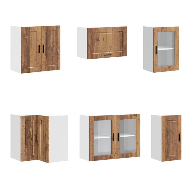 11-tlg. Küchenschrank-Set Altholz-Optik