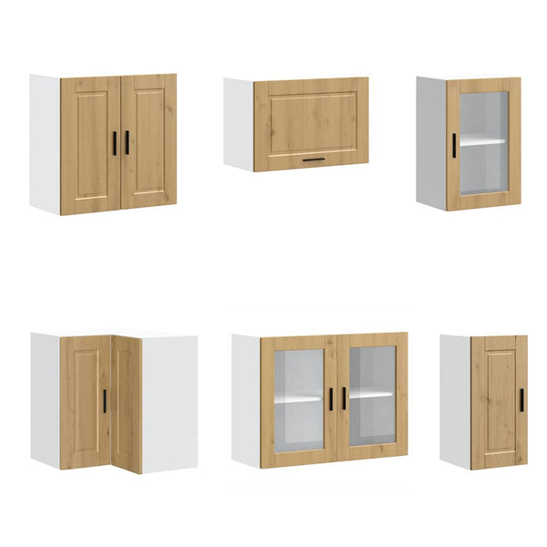 11-tlg Küchenschrank Set Artisan-Eiche