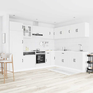 14-tlg. Küchenschrank-Set Weiß