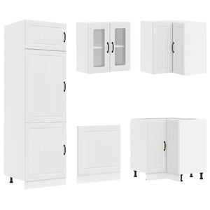14-tlg. Küchenschrank-Set Weiß