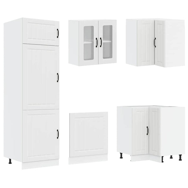 14-tlg. Küchenschrank-Set Weiß