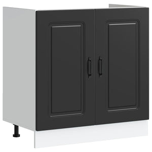 Küchenschrank Kalmar Schwarz 80cm