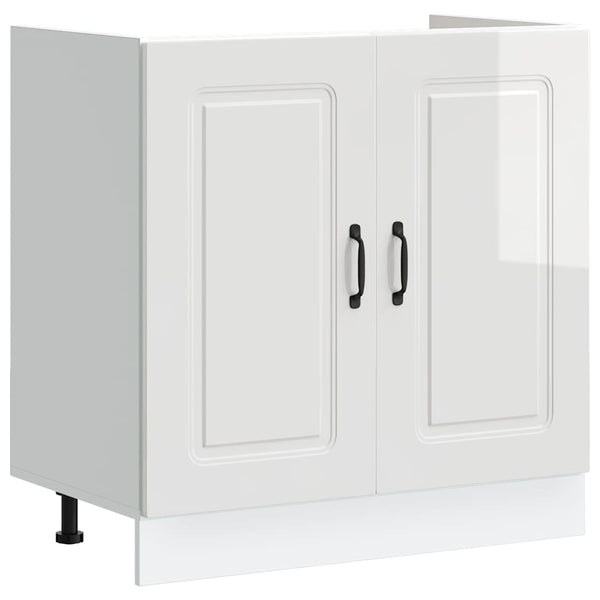 Küchenschrank Weiß Hochglanz 80cm