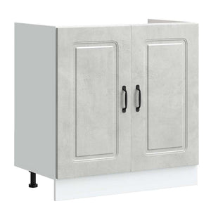 Küchenschrank Beton Grau 80cm