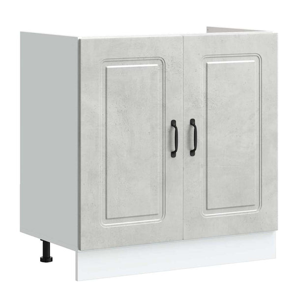 Küchenschrank Beton Grau 80cm