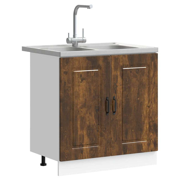 Küchenschrank Braun 2er-Set 80x46x81.5cm