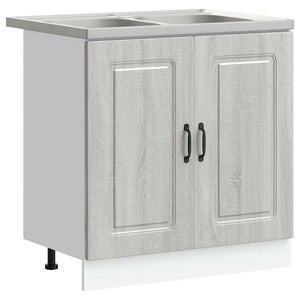 Küchenschrank Grau Sonoma 80 cm