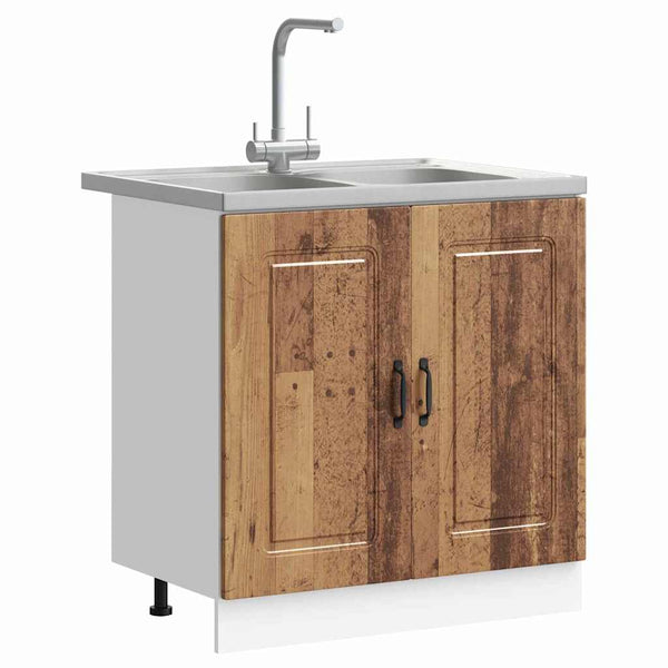 Küchenschrank Kalmar Altholz 80cm