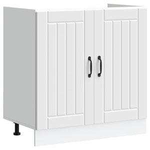 Waschbeckenunterschrank Lucca, Weiß, 2er-Set