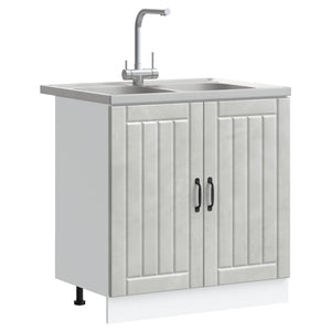 Waschbeckenunterschrank Lucca Beton Grau