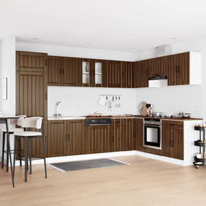 Waschbeckenunterschrank Lucca, 2-teilig, Eichenoptik
