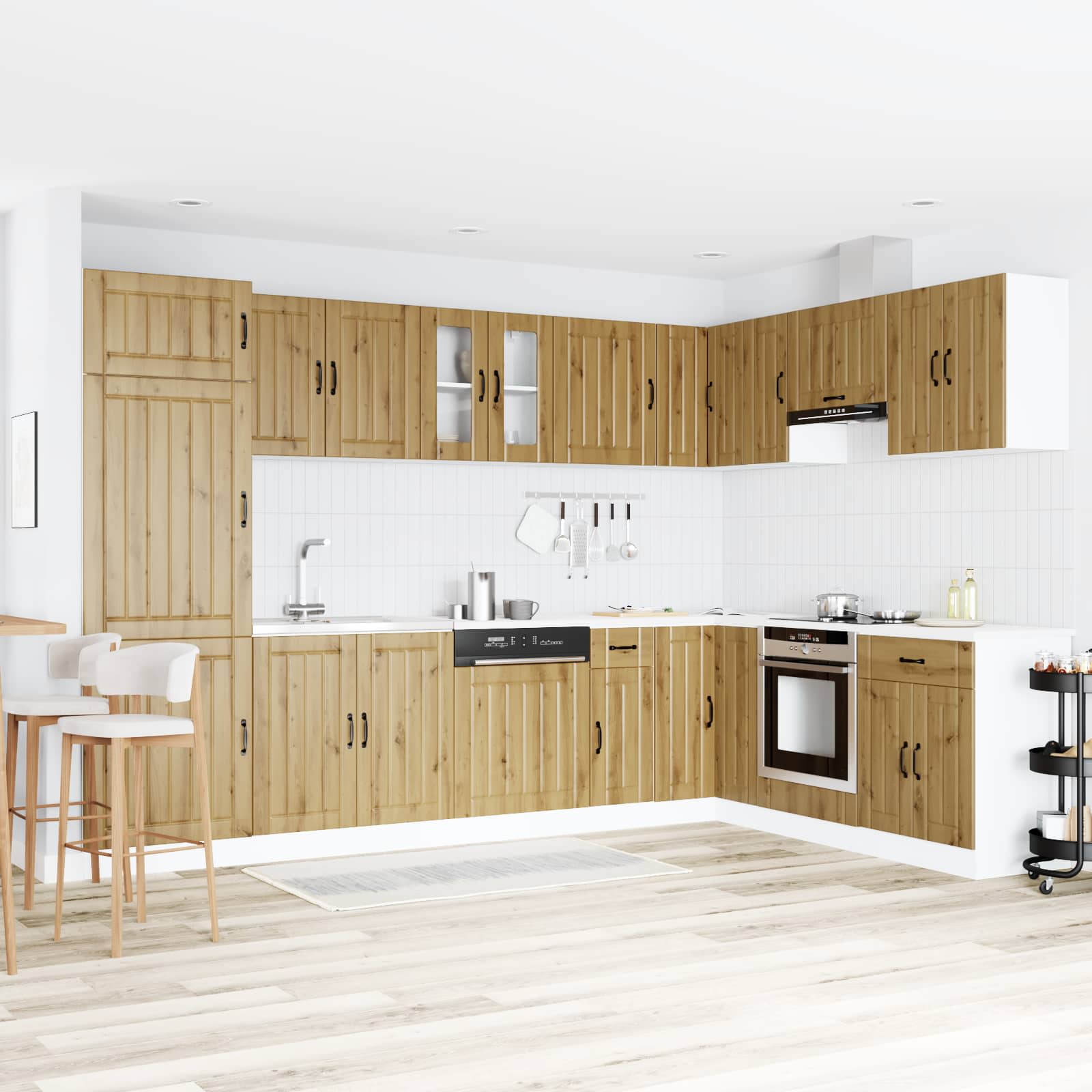 Waschbeckenunterschrank Lucca Artisan-Eiche
