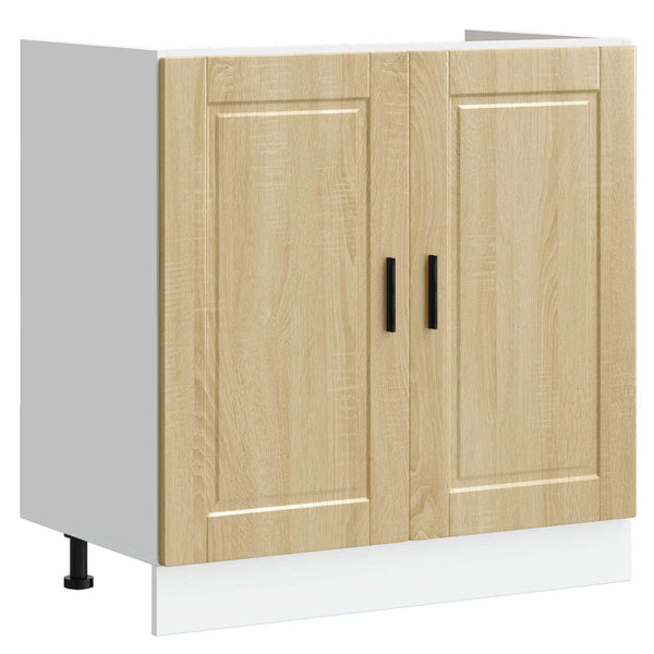 Waschbeckenunterschrank Porto Braun 2er-Set