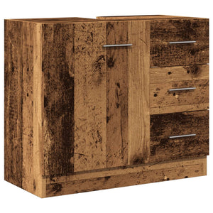 Waschbeckenunterschrank Altholz-Optik