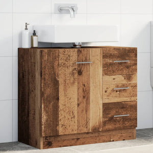 Waschbeckenunterschrank Altholz-Optik