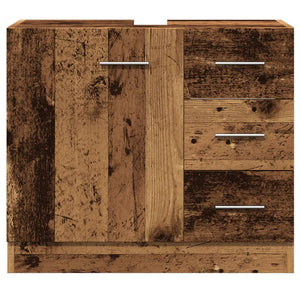 Waschbeckenunterschrank Altholz-Optik