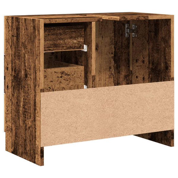 Waschbeckenunterschrank Altholz-Optik