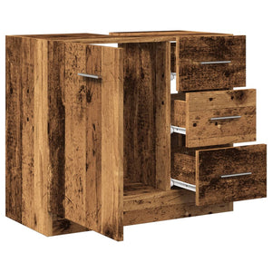 Waschbeckenunterschrank Altholz-Optik