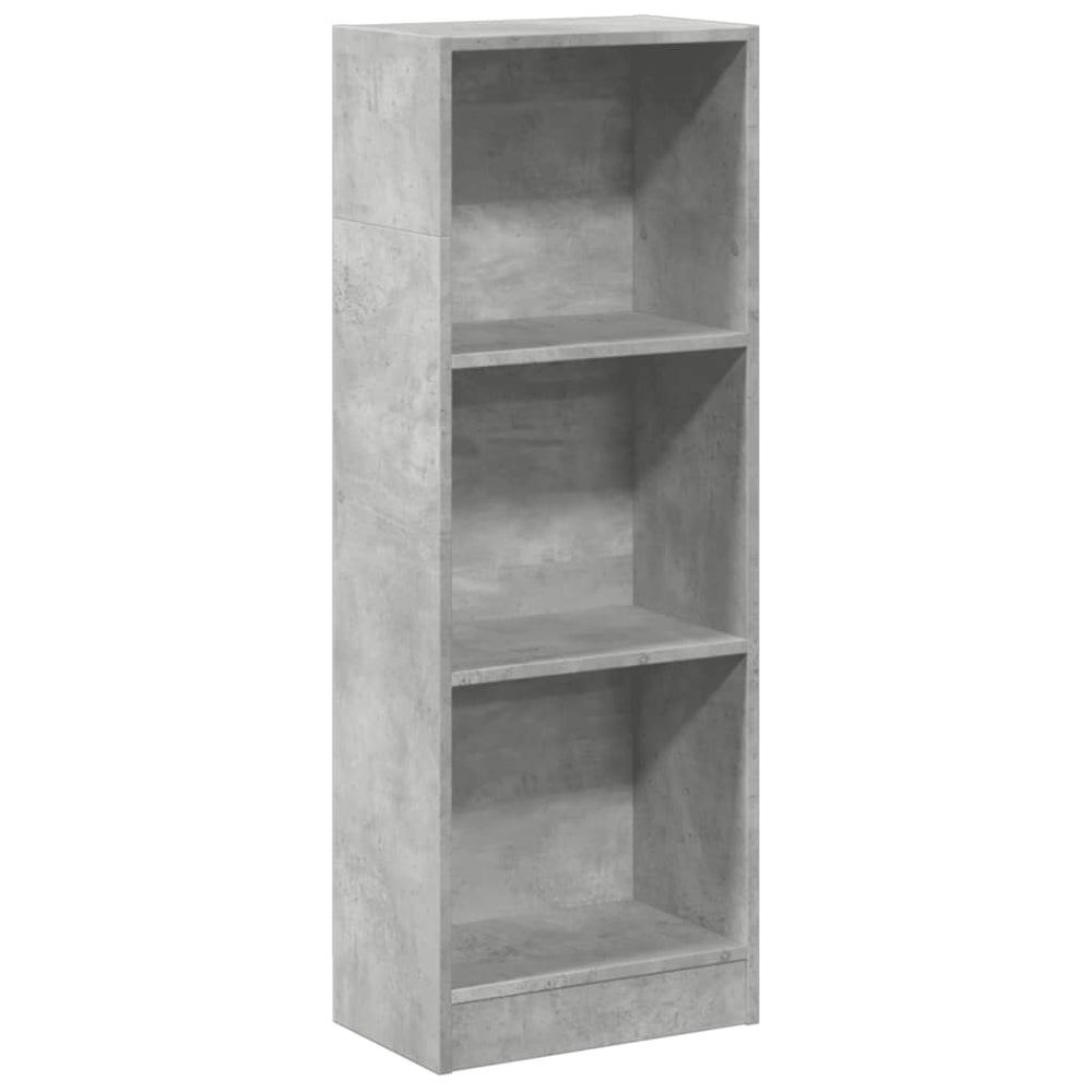 vidaXL Bookcase Concrete Gray 40x24x109 cm Engineered Wood