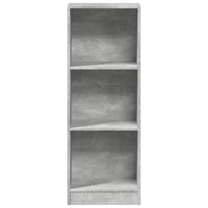 vidaXL Bibliothèque gris béton 40x24x109 cm aggloméré