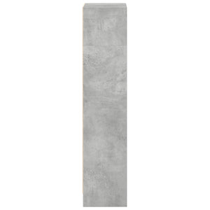 vidaXL Bibliothèque gris béton 40x24x109 cm aggloméré