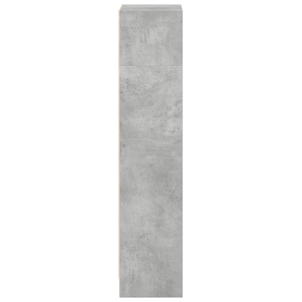 vidaXL Bibliothèque gris béton 40x24x109 cm aggloméré