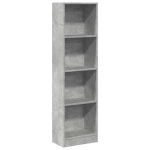 Betongraues Bücherregal 40x24x143 cm