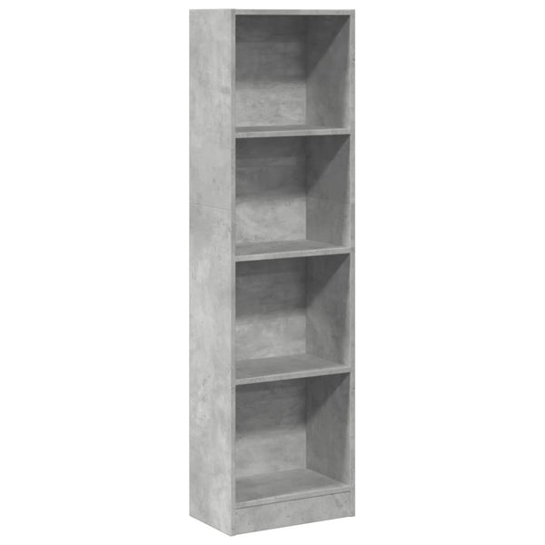 Betongraues Bücherregal 40x24x143 cm
