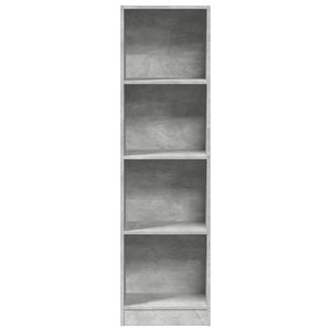 Betongraues Bücherregal 40x24x143 cm