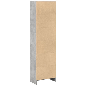 Betongraues Bücherregal 40x24x143 cm