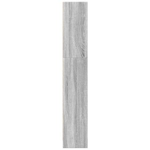 Bücherregal Grau Sonoma 40x143 cm