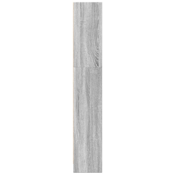 Bücherregal Grau Sonoma 40x143 cm