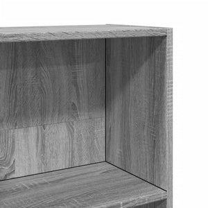 Bücherregal Grau Sonoma 40x143 cm