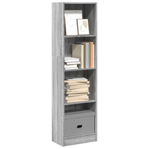 Bücherregal Grau Sonoma 40x143 cm
