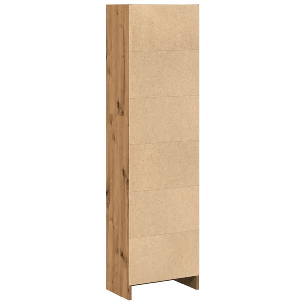 Bücherregal Artisan Eiche 40x24x143 cm