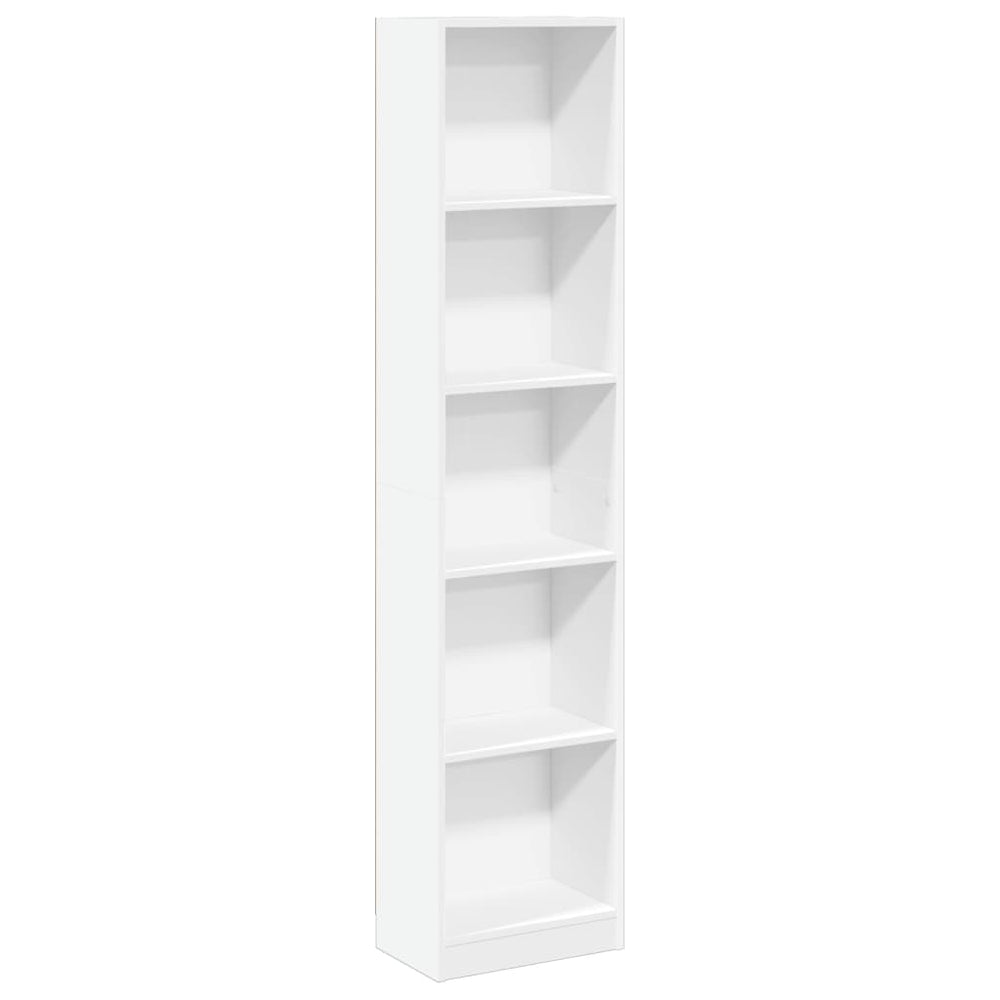 vidaXL Bookshelf White 40x24x176 cm Engineered Wood