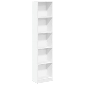 Bücherregal Weiß 40x24x176 cm
